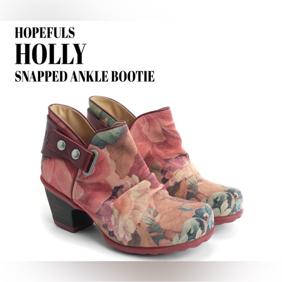 John Fluevog Hopefuls Holly Floral Ankle boots size 11